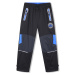Chlapecké šusťákové kalhoty - KUGO SK7751, černá / modré zipy Barva: Černá