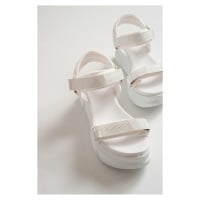 LuviShoes Women's White Sandals 4760