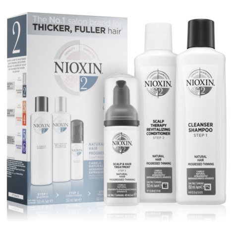 Nioxin System 2 Natural Hair Progressed Thinning dárková sada (proti vypadávání vlasů) unisex