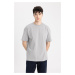 DEFACTO Boxy Fit Crew Neck Short Sleeve Basic T-Shirt