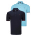 DOUBLE SET T8586 DEWBERRY MEN'S T-SHIRT-NAVY-CYAN