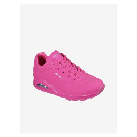 Neonově růžové dámské tenisky Skechers