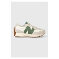 Kožené sneakers boty New Balance U327LX bílá barva