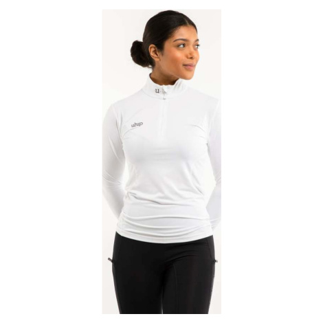 Tričko závodní Technical UHIP, dámské, se zipem, bílé
