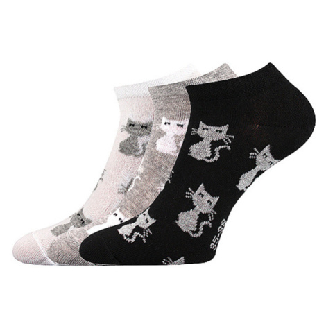 Boma Piki 55 Dámské vzorované ponožky - 3 páry BM000001145400100302 mix B