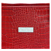 Kožená kufříková kabelka MiaMore 01-011 COCO červená