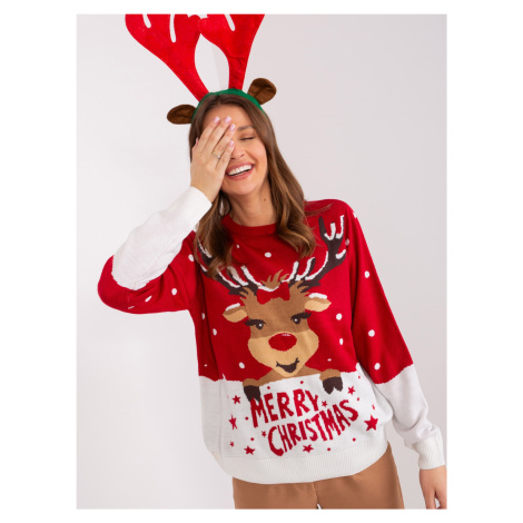 Dámský svetr s vánočním vzorem - SUBLEVEL