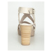 Sandály z kvalitní kůže Paul Green Béžová