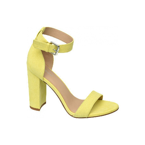 Žluté sandály na podpatku Graceland