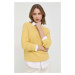 Bavlněný svetr Weekend Max Mara dámský, žlutá barva, lehký