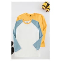 Trendyol Yellow-Green Plain Cotton Knit T-Shirt