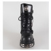 boty kožené dámské - Metal Boots Black - NEW ROCK - M.391-S1