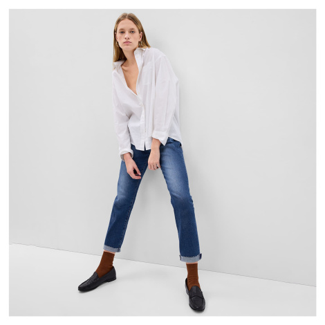 GAP Denim Pants Girlfriend - Mid Rise Medium Wash