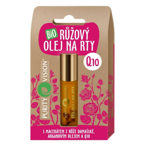PURITY VISION Bio Růžový olej na rty s Q10 10 ml