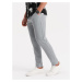 Men's knitted pants with elastic waistband - light grey V1 OM-PACP-0116