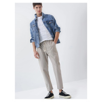 Béžové pánské chino kalhoty Salsa Jeans Tapered