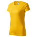 Dámské triko jednoduché, žlutá