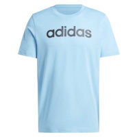 adidas ESSENTIALS SINGLE JERSEY LINEAR Pánské tričko, světle modrá, velikost