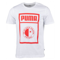 Puma SLAVIA PRAGUE GRAPHIC TEE Pánské triko, bílá, velikost