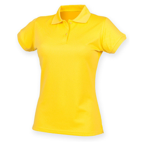 Henbury Dámské funkční polo tričko H476 Yellow