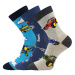 Chlapecké ponožky Boma - 057-21-43, mix barev 3 Barva: Mix barev