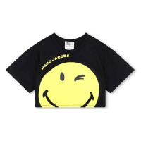 Dětské bavlněné tričko Marc Jacobs x Smiley černá barva