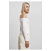 Dámské tričko // Urban Classics Ladies Off Shoulder Rib Longsleeve white