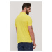 Polo tričko Lyle & Scott pánské, žlutá barva, hladké