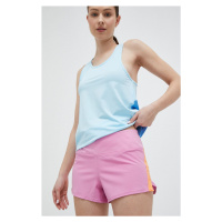 Běžecké šortky Roxy Bold Moves růžová barva, s aplikací, medium waist