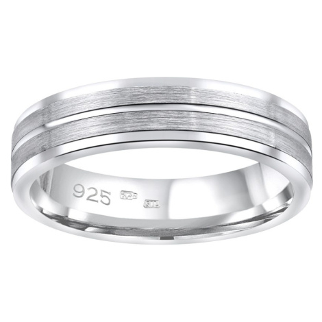 Snubní stříbrný prsten AVERY v provedení bez kamene pro muže i ženy Silvego