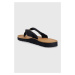 Žabky Tommy Hilfiger TH ELEVATED BEACH SANDAL dámské, tmavomodrá barva, na plochém podpatku, FW0