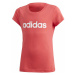 adidas YG E LIN TEE Dívčí tričko, červená, velikost