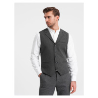 Pánská obleková vesta s límečkem V1 - ESPIR
