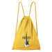 DOBRÝ TRIKO Bavlněný batoh s potiskem Baskytara Barva: Žlutá