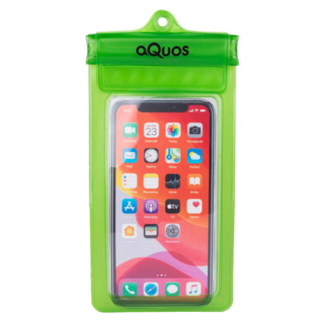 AQUOS PHONE DRY BAG Vodotěsné pouzdro na mobil, zelená, velikost