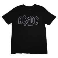 AC/DC Tričko Logo History Unisex Black