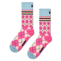 Ponožky Happy Socks Mixed Argyle Sock růžová barva, P001872