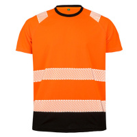 Result Unisex recyklované bezpečnostní tričko R502X Fluorescent Orange