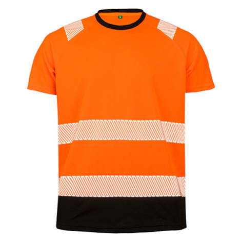 Result Unisex recyklované bezpečnostní tričko R502X Fluorescent Orange