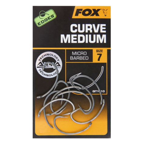 Fox Háčky EDGES Curve Shank Medium 10ks - vel. 6