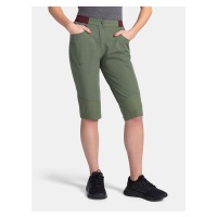 Khaki dámské outdoorové 3/4 kalhoty Kilpi MEEDIN-W