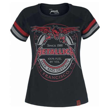 Metallica Dámské tričko cerná/cervená