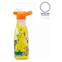 Dětská nerezová termolahev COOL BOTTLES Kids Jungle Park třívrstvá 260ml