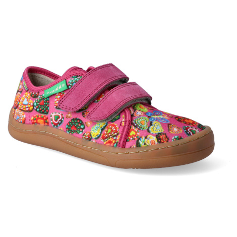 Barefoot tenisky Froddo - BF Fuchsia plátěné