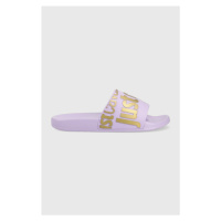 Pantofle Just Cavalli dámské, fialová barva, 74RB3SZ1