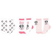 Minnie - licence Dívčí ponožky - Minnie Mouse 5234B892, bílá / růžová Barva: Mix barev