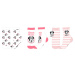 Minnie - licence Dívčí ponožky - Minnie Mouse 5234B892, bílá / růžová Barva: Mix barev