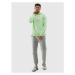 Pánská mikina s kapucí 4F SWEATSHIRT-4FWSS24TSWSM1010-42S-LIGHT GREEN