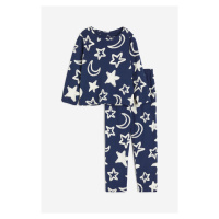 H & M - Žerzejové pyžamo - modrá