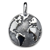 ORIENTAL Stříbrný přívěsek medailon Svět (Ag 925/1000, )